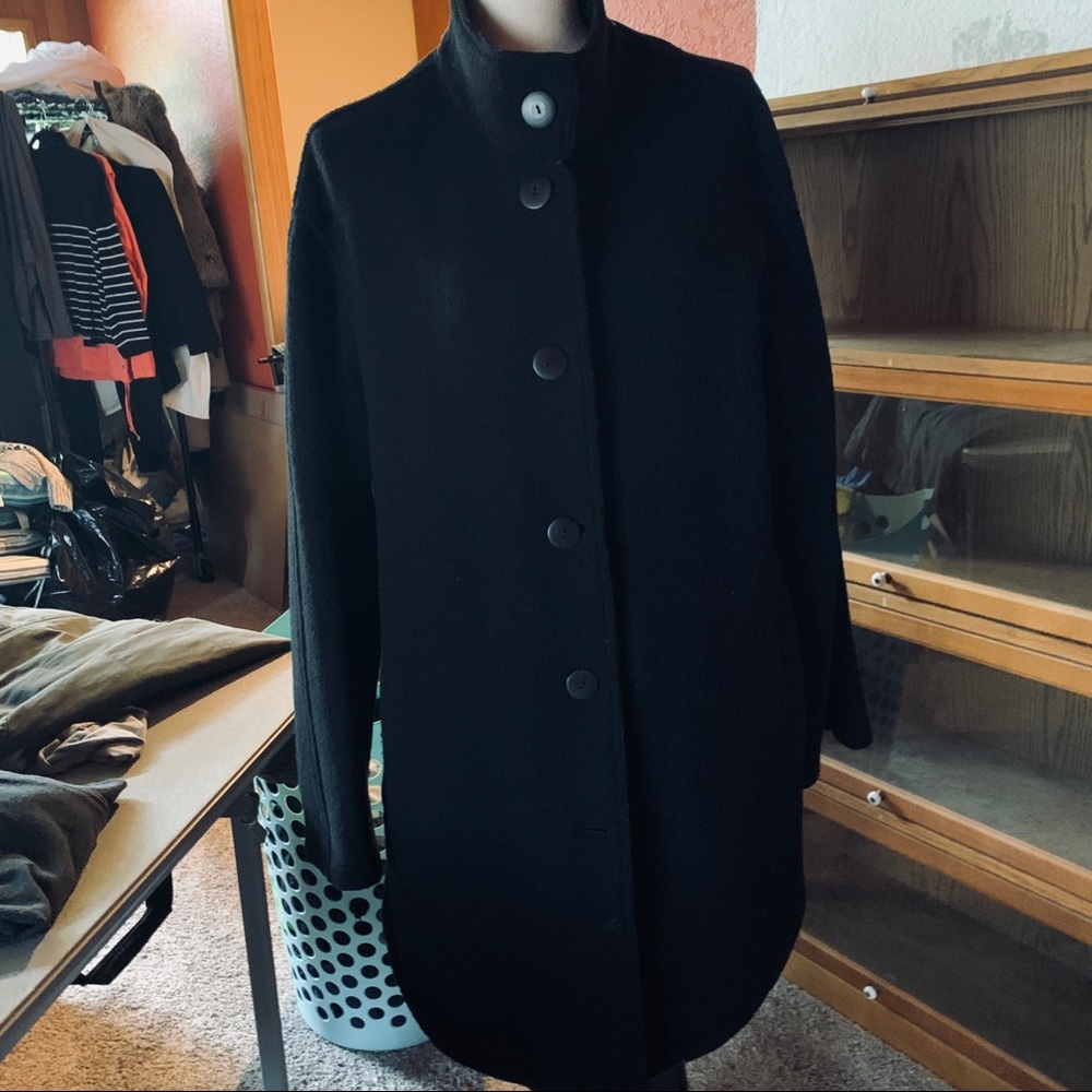 Gorgeous black 100% Imported Wool coat